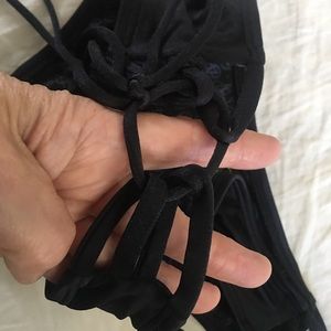 VS SZL  black tie sides bikini bottom